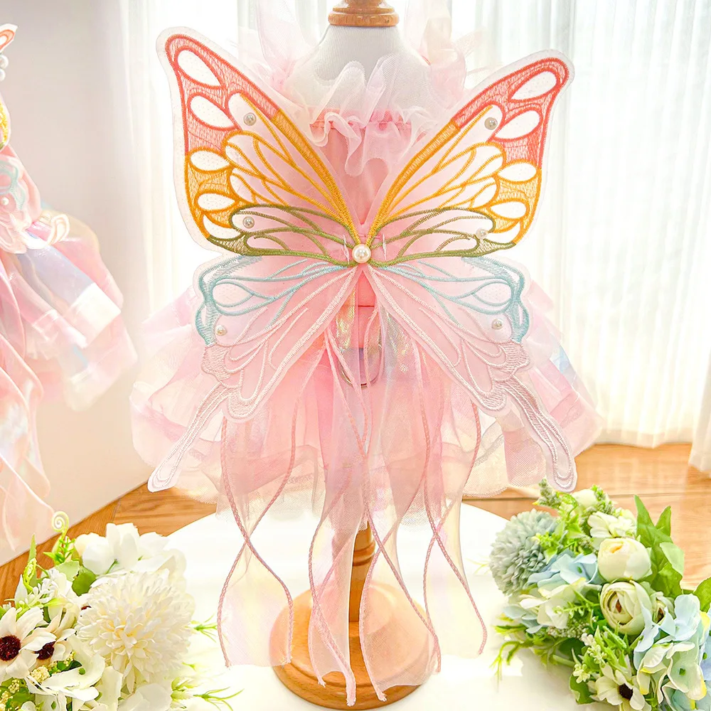 🧁 Petal Princess Wings – Vestido Fantasía para Perritas Chispeantes & Mágicas UwU - Image 9