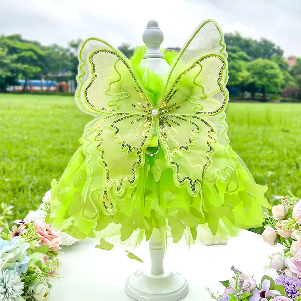 🧁 Petal Princess Wings – Vestido Fantasía para Perritas Chispeantes & Mágicas UwU - Image 5