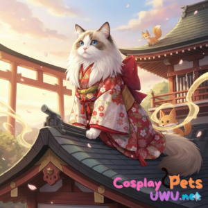 🍵 Kimono Sagrado NyanNyan – Cosplay Tradicional para Gatos