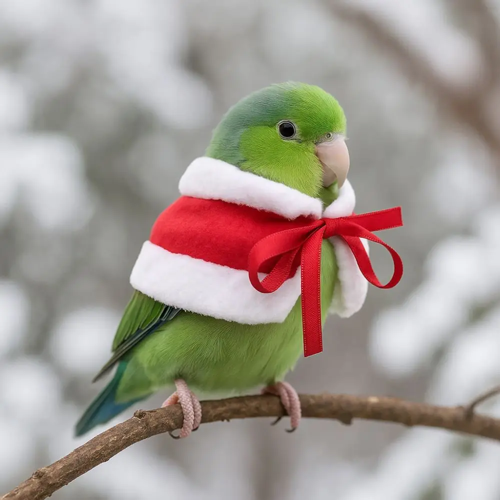 Warm Hamster Cloak Festive Comfortable Pet Hamster Outfits Adjustable Windproof Parrot Outerwear for Guinea Pigs Rabbit Parrot