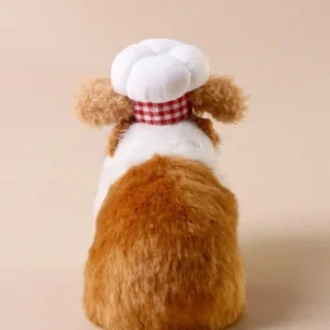 Funny Adjustable Hamster Chef Hat Comfortable Decorative Hamster Cosplay Hat Breathable Pet Costume Hat Holiday Dress Up