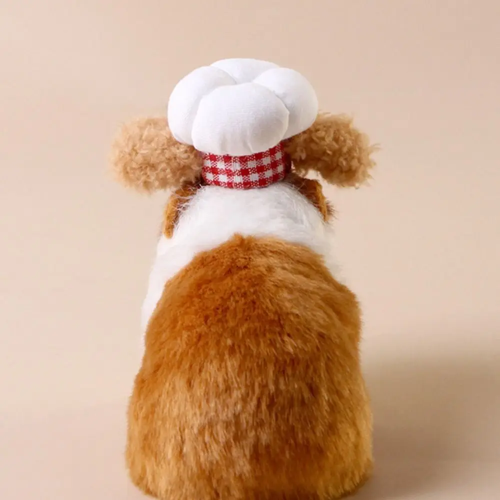 Funny Adjustable Hamster Chef Hat Comfortable Decorative Hamster Cosplay Hat Breathable Pet Costume Hat Holiday Dress Up