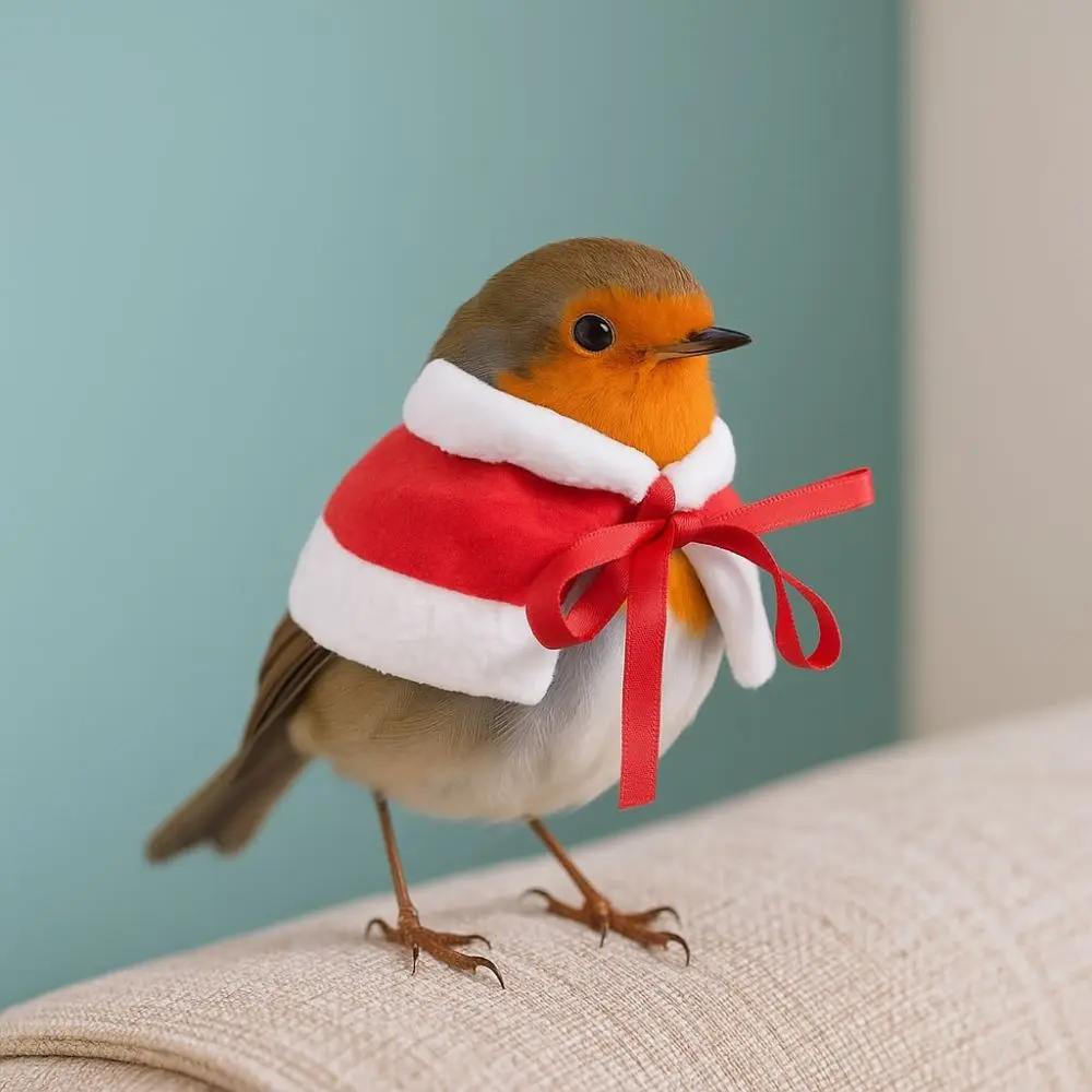 Warm Hamster Cloak Festive Comfortable Pet Hamster Outfits Adjustable Windproof Parrot Outerwear for Guinea Pigs Rabbit Parrot - Image 2