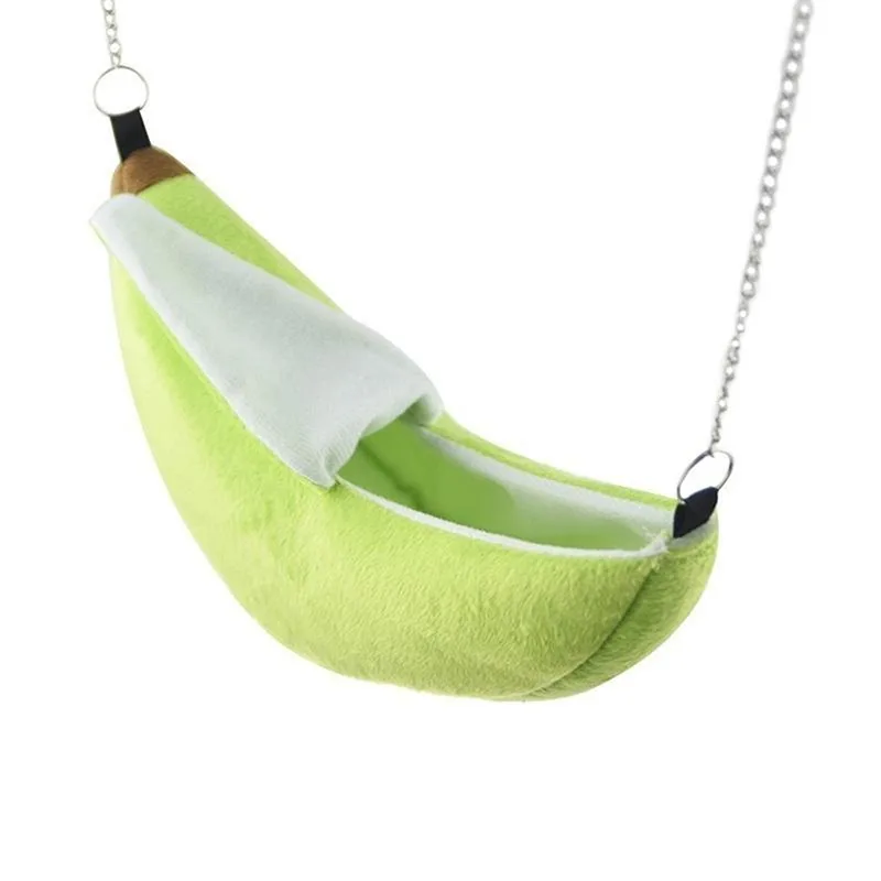 Hamster Hang House Hammock Banana Design Small Animal Cotton Cage Sleeping Nest for Small Pet Bed Small Hamster Toy Cage Swing - Image 7