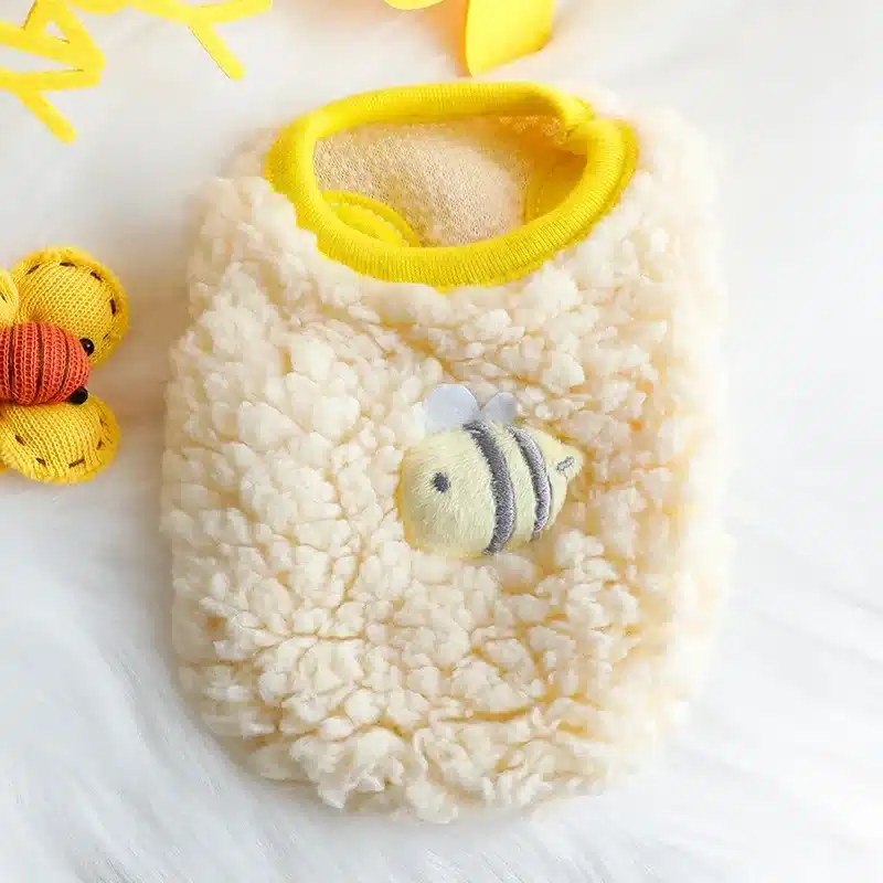 Winter Bunny Kitten Sweater Clothes Warm Velvet Small Animal Pullovers Rabbit Guinea pig Chinchillas Jacket mascotas Clothing - Image 7