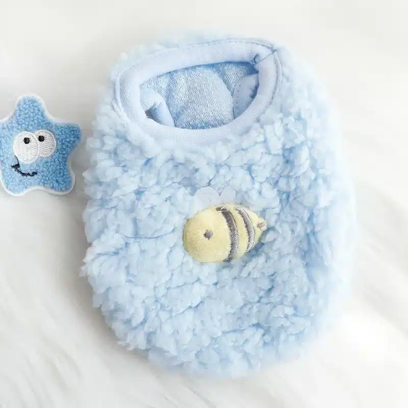 Winter Bunny Kitten Sweater Clothes Warm Velvet Small Animal Pullovers Rabbit Guinea pig Chinchillas Jacket mascotas Clothing - Image 8