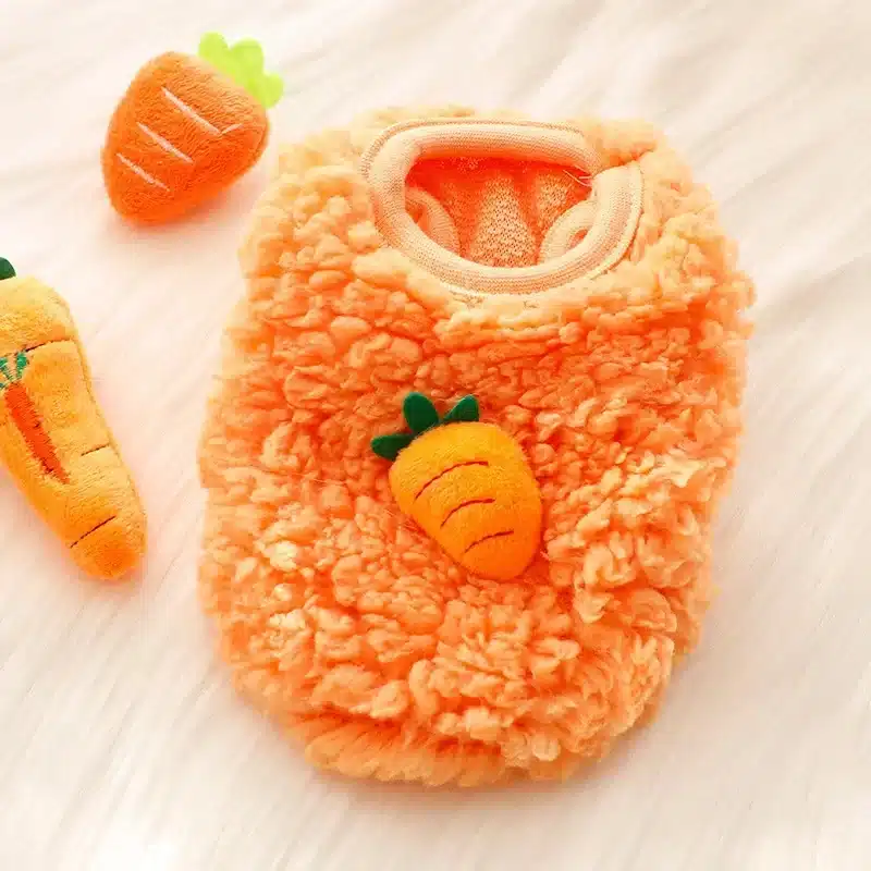 Winter Bunny Kitten Sweater Clothes Warm Velvet Small Animal Pullovers Rabbit Guinea pig Chinchillas Jacket mascotas Clothing - Image 9