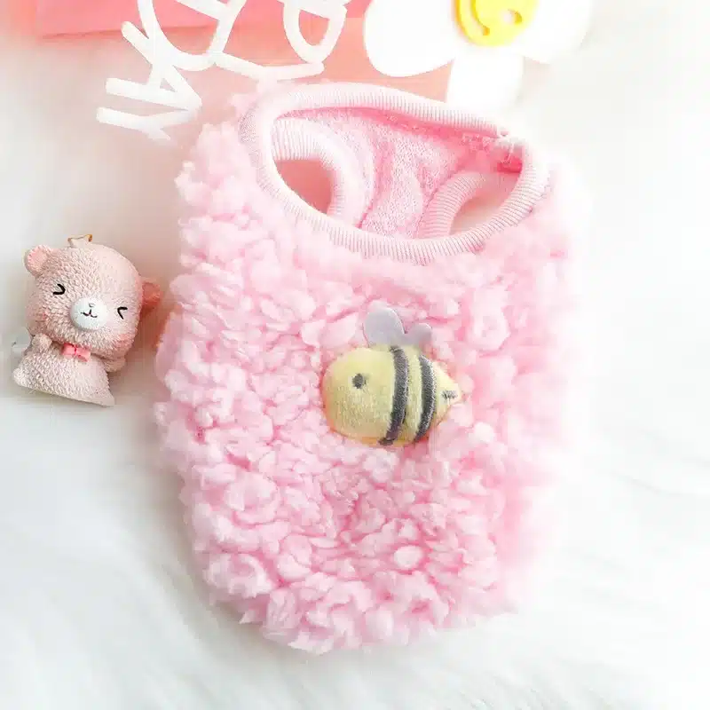 Winter Bunny Kitten Sweater Clothes Warm Velvet Small Animal Pullovers Rabbit Guinea pig Chinchillas Jacket mascotas Clothing - Image 10