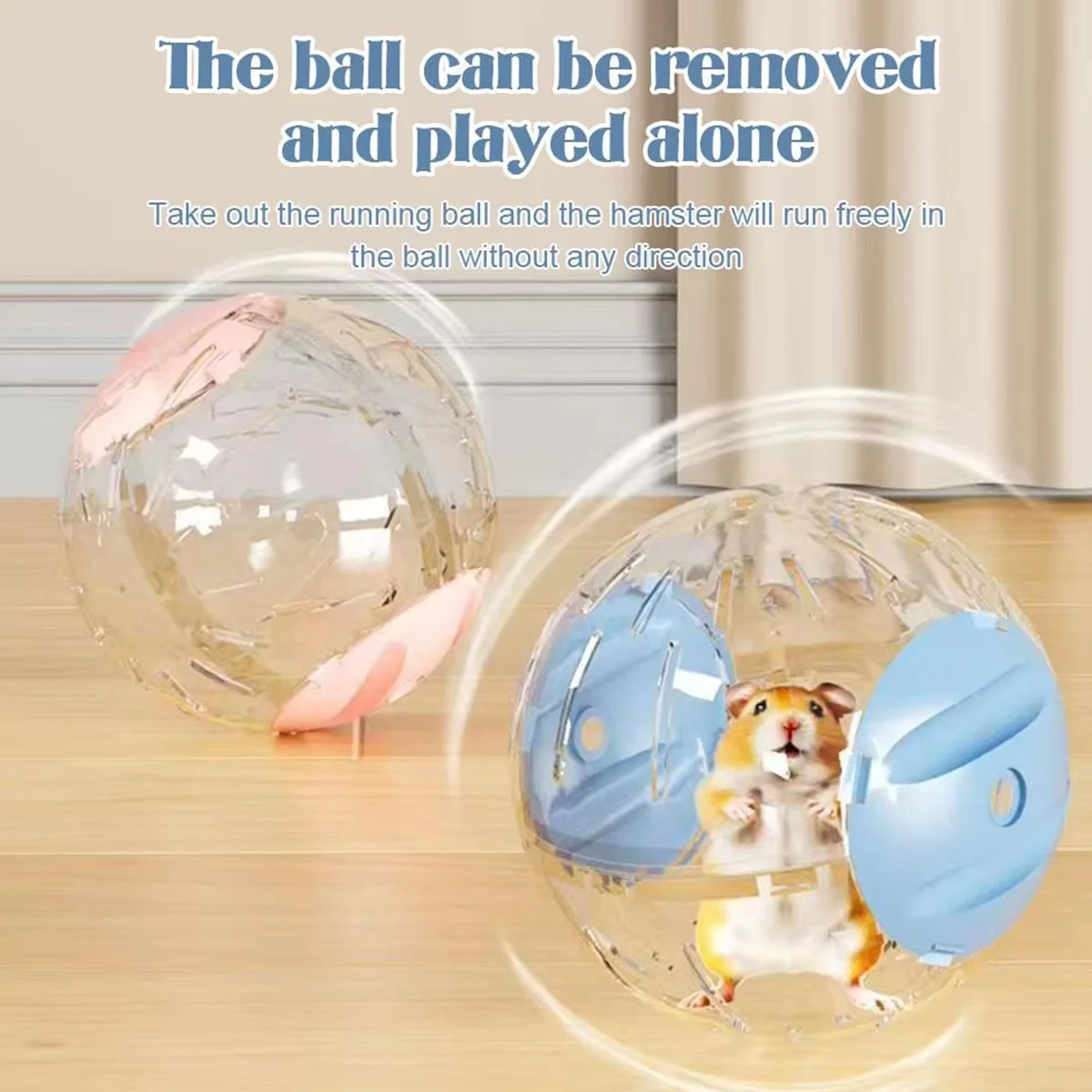 Hamster Running Ball Funny Creative Durable Extra Large Transparent Rolling Toy Small Pet Running Wheel Toy For Hamsters Ferrets - Image 10