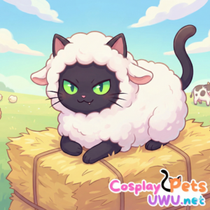 Dizfraz de la oveja traviesa para gato