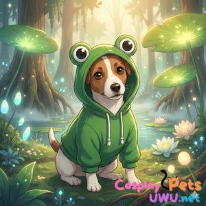 Enchanted Marsh Frog Hoodie for Dogs