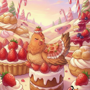 Capa de la Reina de las Fresas para Gallina