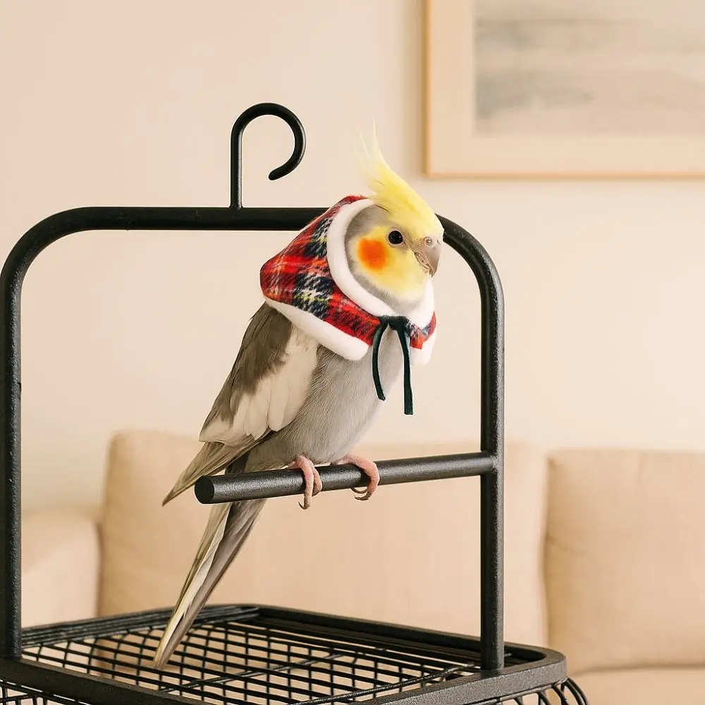 Capa Festiva de Mensajero Invernal para Aves - Image 7