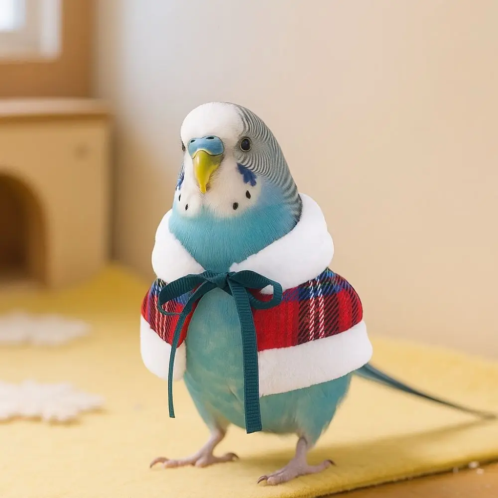 Capa Festiva de Mensajero Invernal para Aves - Image 11