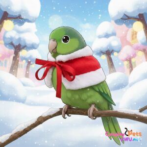 Capa Festiva de Mensajero Invernal para Aves