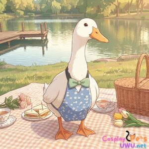 El Caballero del Estanque: Atuendo de Picnic para Patos