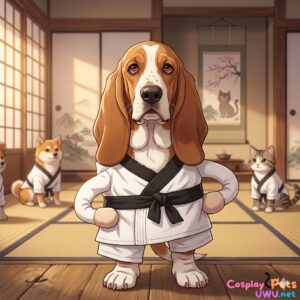 Mini Maestro del Dojo: Basset Hound Edition